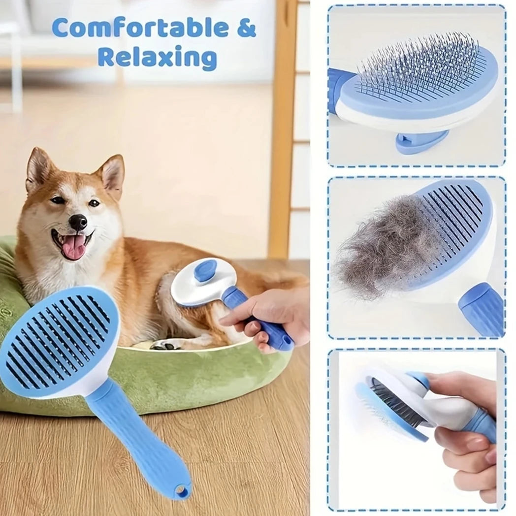 7 Pack Pet Grooming Kit – Dog Comb, Flea Comb, Shampoo Brush, Nail Clippers & Toothbrush Set