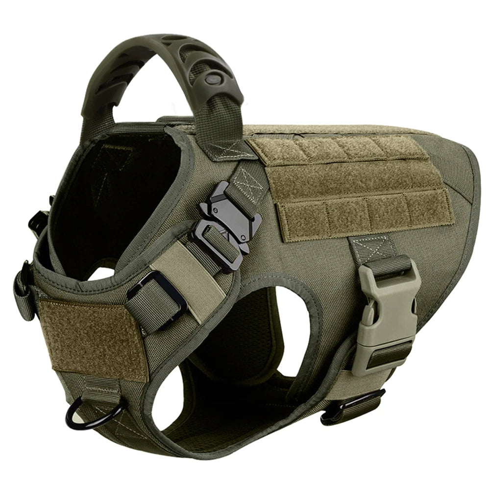 Tactical Dog Harness, Leash & Collar Set – For German Shepherd, Malinois & Large Breeds