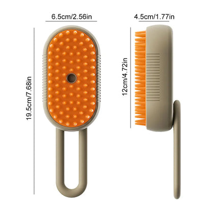3 in 1 Cat Steam Brush – Grooming, Cleaning, and Hair Removal Made Easy