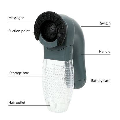 Portable Electric Suction Pet Grooming Comb – Hair Vacuum Cleaner for Cats & Dog