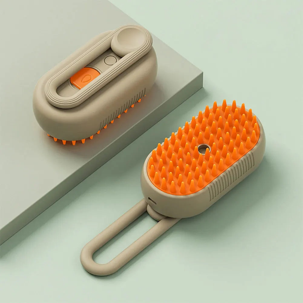 3 in 1 Cat Steam Brush – Grooming, Cleaning, and Hair Removal Made Easy