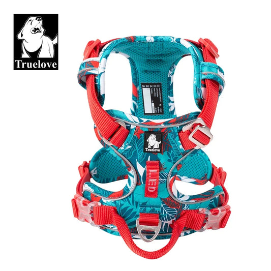 Truelove Camouflage Reflective Dog Harness – No-Pull, Adjustable, Breathable
