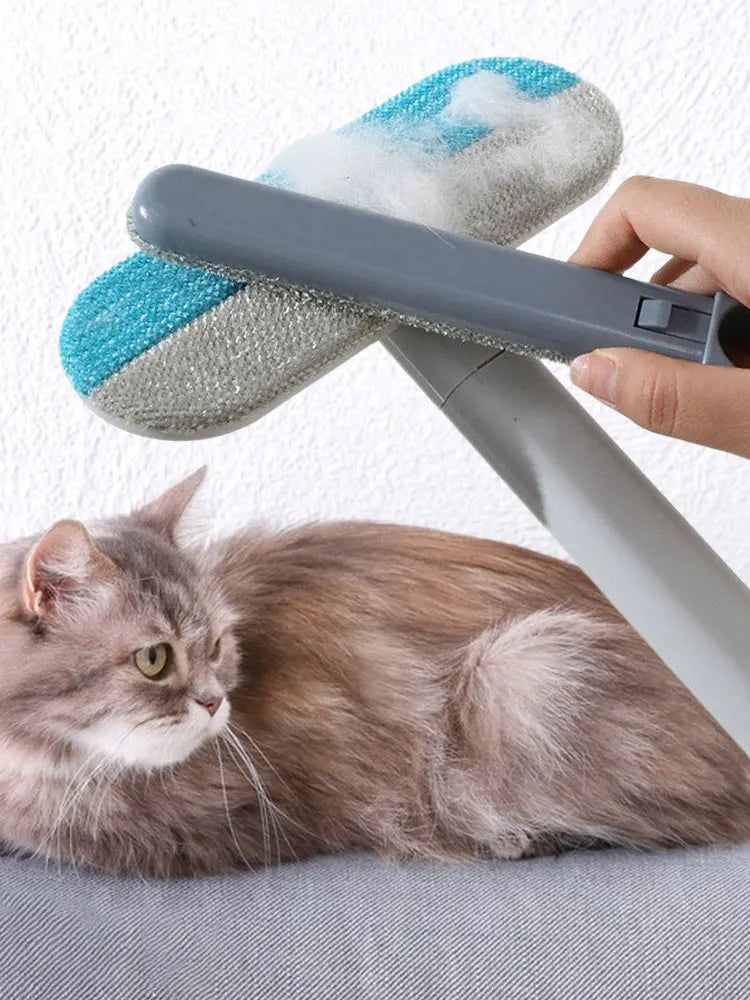 Pet Hair Remover Brush – 3-in-1 Multi-Surface Fur Cleaner for Carpets, Clothes, and Furniture