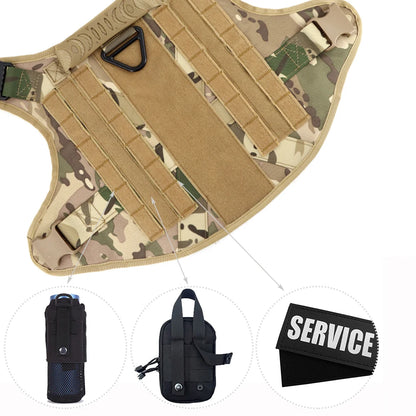 Tactical Dog Harness, Leash & Collar Set – For German Shepherd, Malinois & Large Breeds
