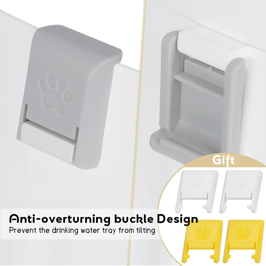 APETDOLA Automatic Cat Water Fountain – 2.1L Smart Pet Water Dispenser with Stainless Steel Tray, 6-Level Filtration, Ultra Quiet for Cats and Dogs
