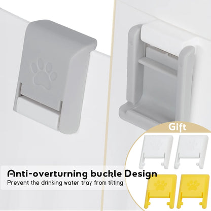APETDOLA Automatic Cat Water Fountain – 2.1L Smart Pet Water Dispenser with Stainless Steel Tray, 6-Level Filtration, Ultra Quiet for Cats and Dogs