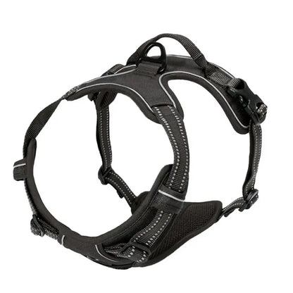 No Pull Dog Harness – Reflective Front-Clip Vest with Easy Control Handle