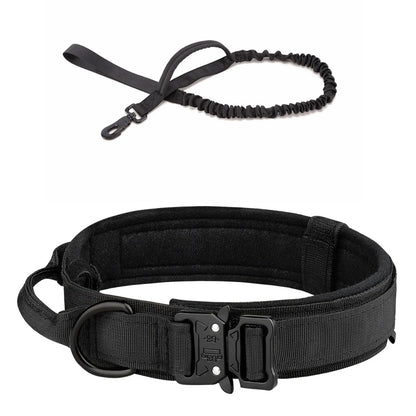 Durable Tactical Dog Collar & Leash Set – For Medium & Large Dogs