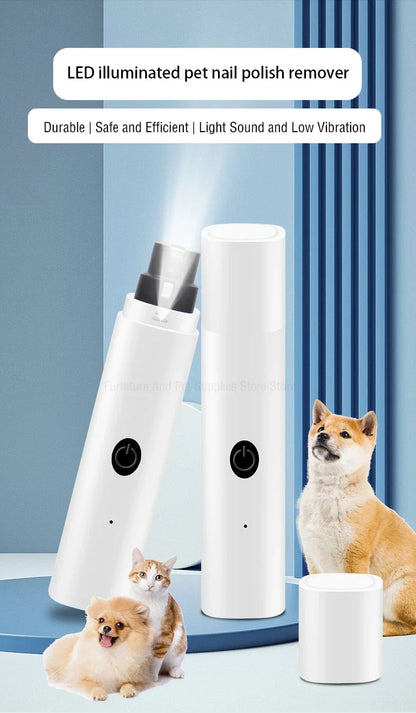 Dog Nail Clippers for Dog Nail Grinders Rechargeable USB Charging LED Light Pet Quiet Cat Paws Nail Grooming Supplies