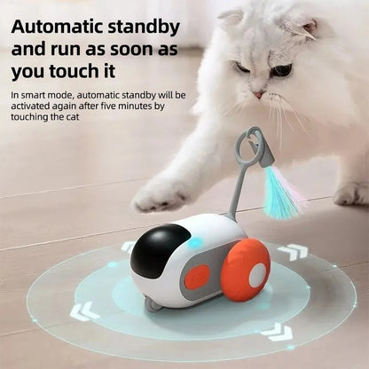 Smart Cat Toy Car – Automatic Moving & Remote-Controlled Interactive Toy for Cats