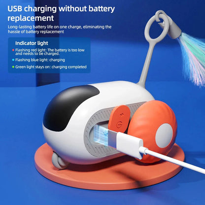 Smart Cat Toy Car – Automatic Moving & Remote-Controlled Interactive Toy for Cats
