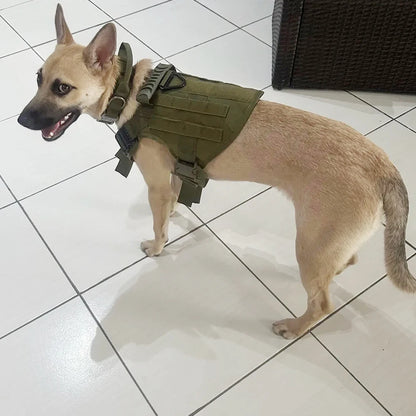 Tactical Dog Harness, Leash & Collar Set – For German Shepherd, Malinois & Large Breeds