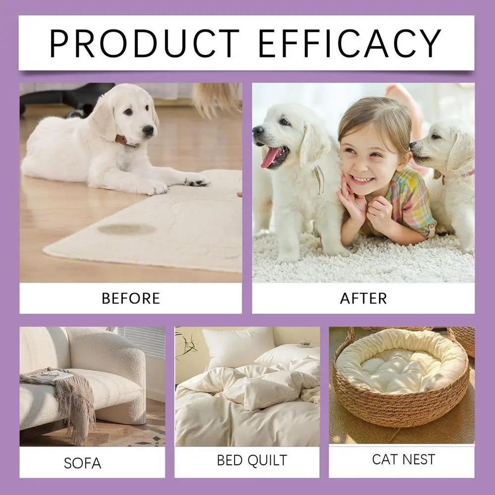 Pet Odor Eliminator Spray – Dog & Cat Deodorizer for Urine, Sofas, Carpets, Curtains, and Car – Long-Lasting Fresh Scent, Portable 50ml Pet Deodorant Spray