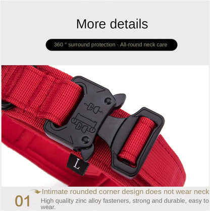 Durable Tactical Dog Collar & Leash Set – For Medium & Large Dogs