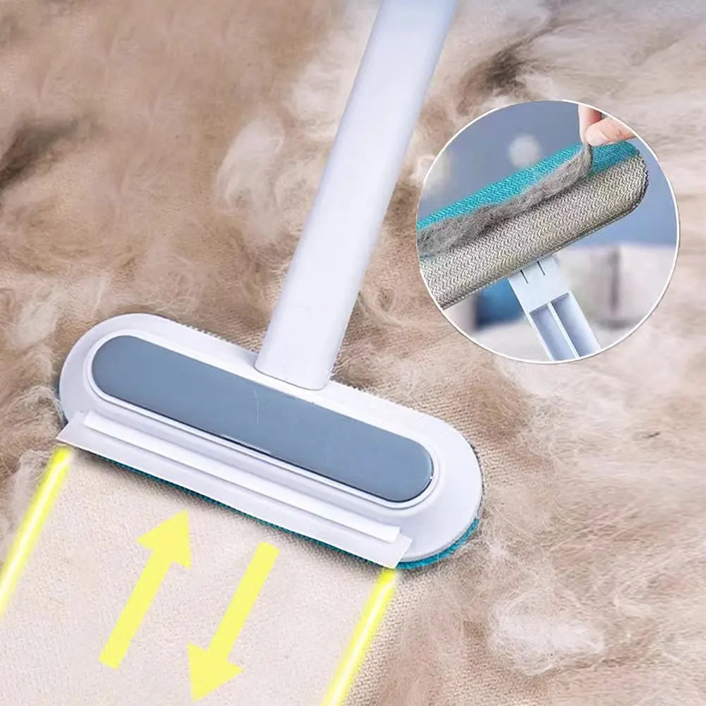 Pet Hair Remover Brush – 3-in-1 Multi-Surface Fur Cleaner for Carpets, Clothes, and Furniture