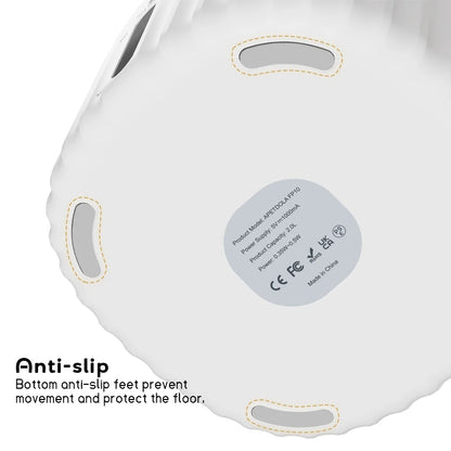 APETDOLA Automatic Cat Water Fountain – 2.1L Smart Pet Water Dispenser with Stainless Steel Tray, 6-Level Filtration, Ultra Quiet for Cats and Dogs
