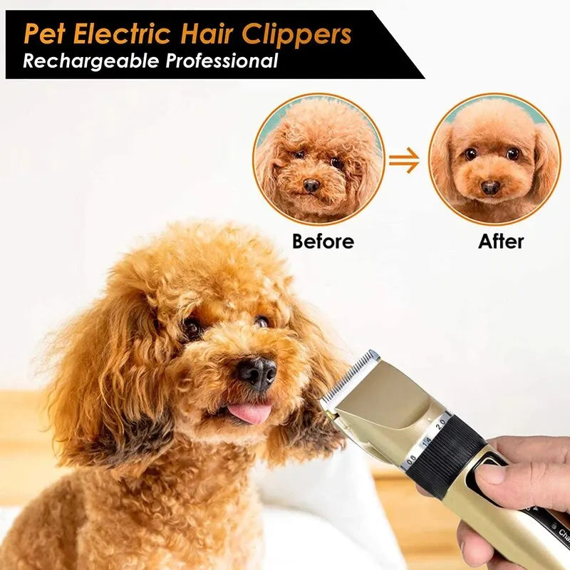 Cordless Pet Hair Clippers – Quiet, Precise Grooming for Dogs, Cats, and Rabbits