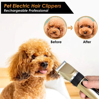 Cordless Pet Hair Clippers – Quiet, Precise Grooming for Dogs, Cats, and Rabbits
