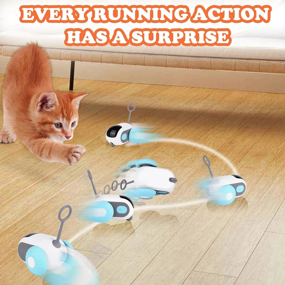 Smart Cat Toy Car – Automatic Moving & Remote-Controlled Interactive Toy for Cats