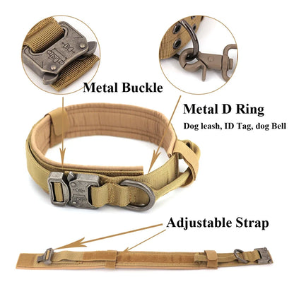 Tactical Dog Harness, Leash & Collar Set – For German Shepherd, Malinois & Large Breeds