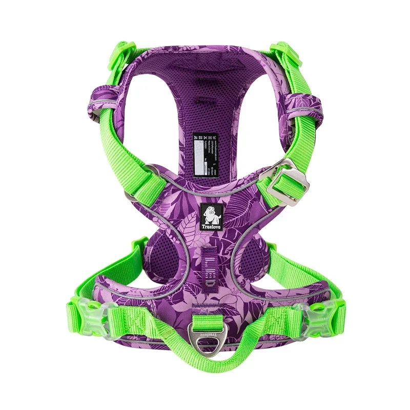 Truelove Camouflage Reflective Dog Harness – No-Pull, Adjustable, Breathable