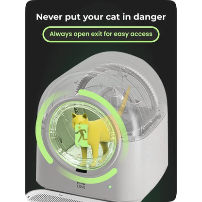 Smart Automatic Self-Cleaning Cat Litter Box – 60L Extra-Large Capacity, Hands-Free Design, Anti-Pinch Safety, APP Alerts, Odor Control, for Cats 3–20 lbs
