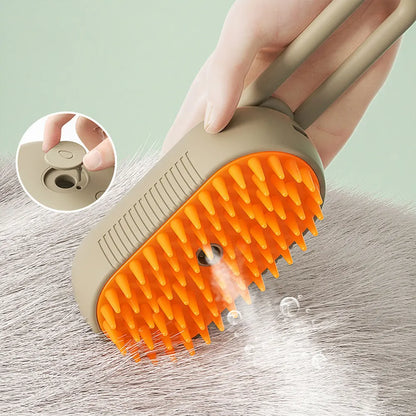 3 in 1 Cat Steam Brush – Grooming, Cleaning, and Hair Removal Made Easy