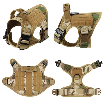 Tactical Dog Harness, Leash & Collar Set – For German Shepherd, Malinois & Large Breeds