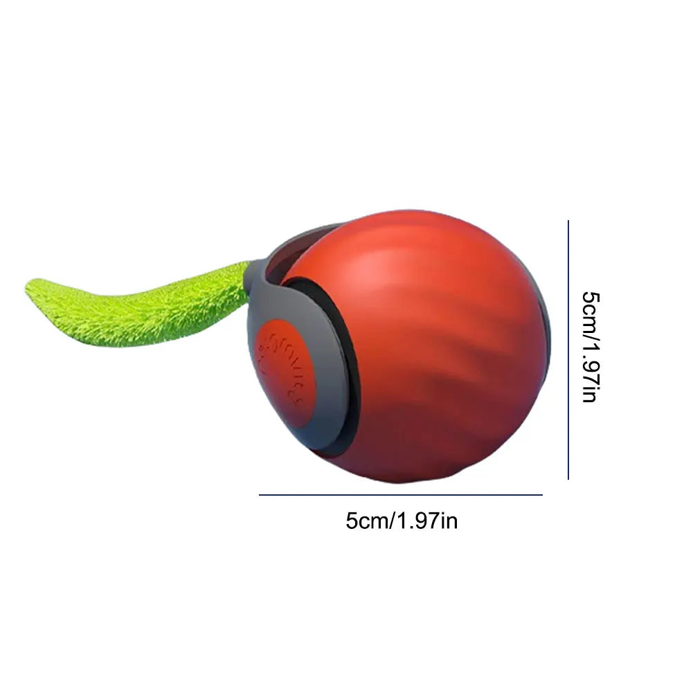 Automatic Moving Cat Toy Ball – USB Rechargeable Interactive Smart Ball with Speedy Tail