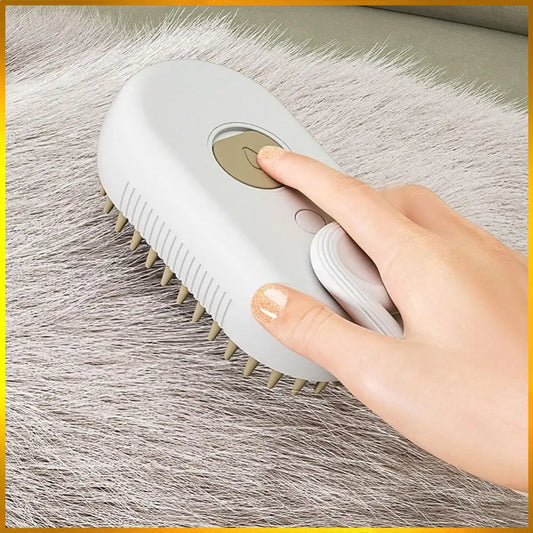 3 in 1 Cat Steam Brush – Grooming, Cleaning, and Hair Removal Made Easy