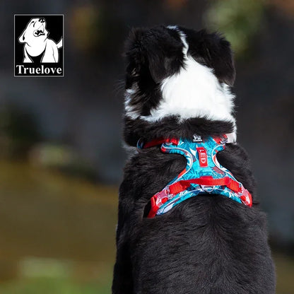 Truelove Camouflage Reflective Dog Harness – No-Pull, Adjustable, Breathable