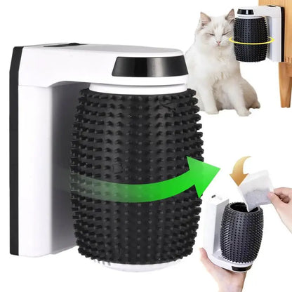 Automatic Cat Self Groomer Cat Self Groomer Brush Softer Cat Corner Scratcher With Catnip Kitten Brush Face Grooming For Kitten
