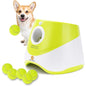 Automatic Dog Ball Launcher – Interactive Toy with 3 Ranges & 6 Mini Tennis Balls (Green)