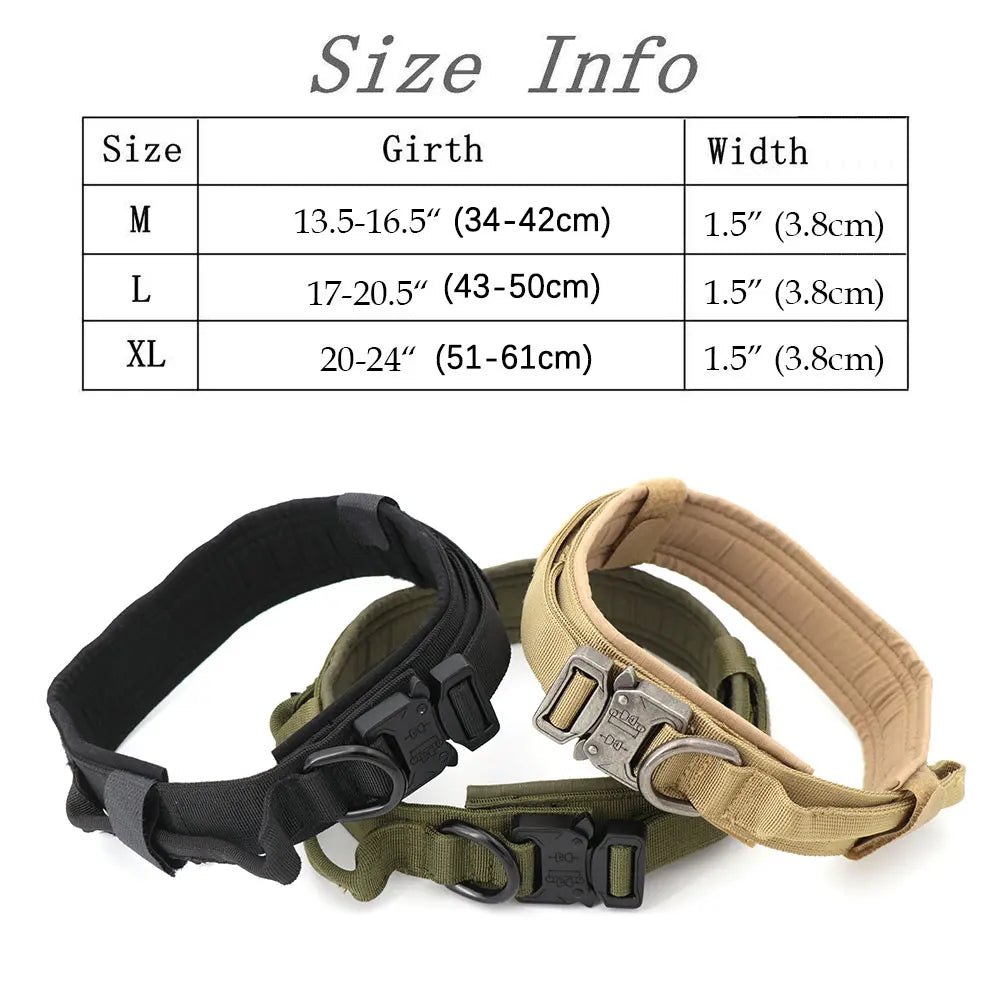 Tactical Dog Harness, Leash & Collar Set – For German Shepherd, Malinois & Large Breeds