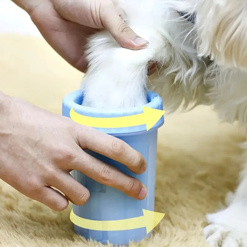 Portable Pet Paw Cleaner Cup - Reusable Dog & Cat Foot Washer for Mud & Dirt, Outdoor & Indoor Use