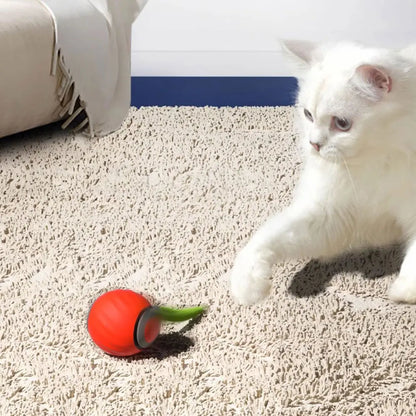 Automatic Moving Cat Toy Ball – USB Rechargeable Interactive Smart Ball with Speedy Tail
