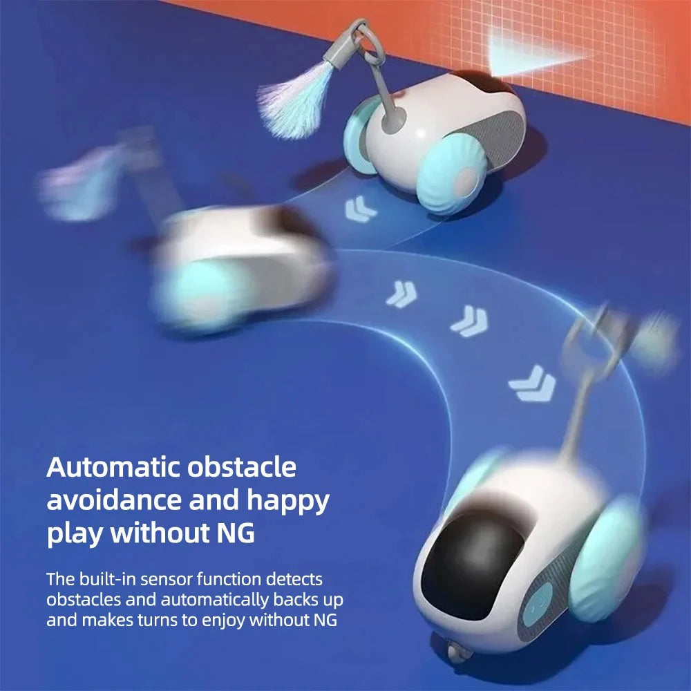 Smart Cat Toy Car – Automatic Moving & Remote-Controlled Interactive Toy for Cats