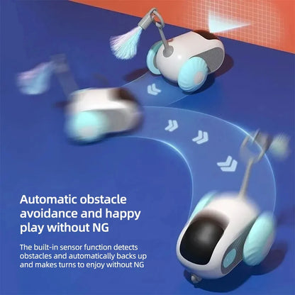 Smart Cat Toy Car – Automatic Moving & Remote-Controlled Interactive Toy for Cats