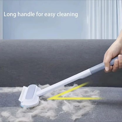 Long-Handle Deshedding Brush, Nylon Detangling Grooming Tool for Dogs & Cats