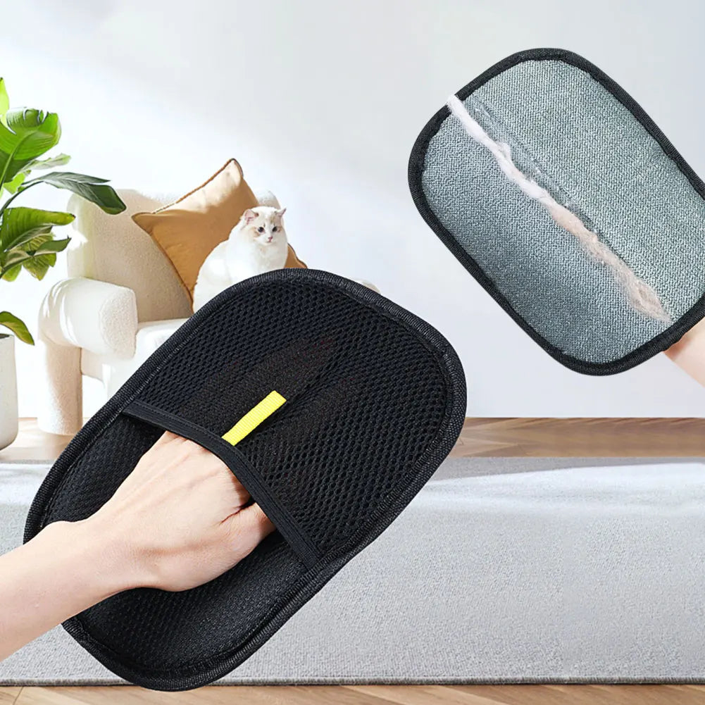 Pet Hair Remover Glove – Deshedding Mitt for Cats, Dogs, and Rabbits with All Hair Types