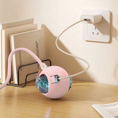 USB Rechargeable Automatic Rolling Ball for Cats – Funny Indoor Pet Toy