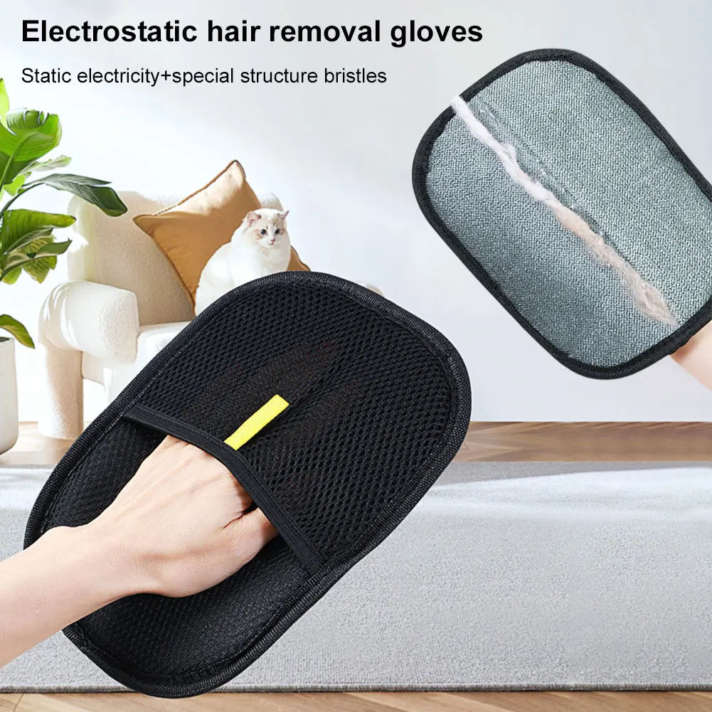 Pet Hair Remover Glove – Deshedding Mitt for Cats, Dogs, and Rabbits with All Hair Types
