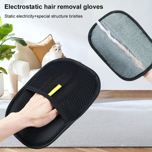 Pet Hair Remover Glove – Deshedding Mitt for Cats, Dogs, and Rabbits with All Hair Types