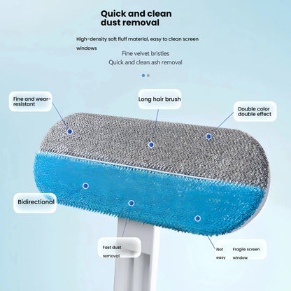 Long-Handle Deshedding Brush, Nylon Detangling Grooming Tool for Dogs & Cats